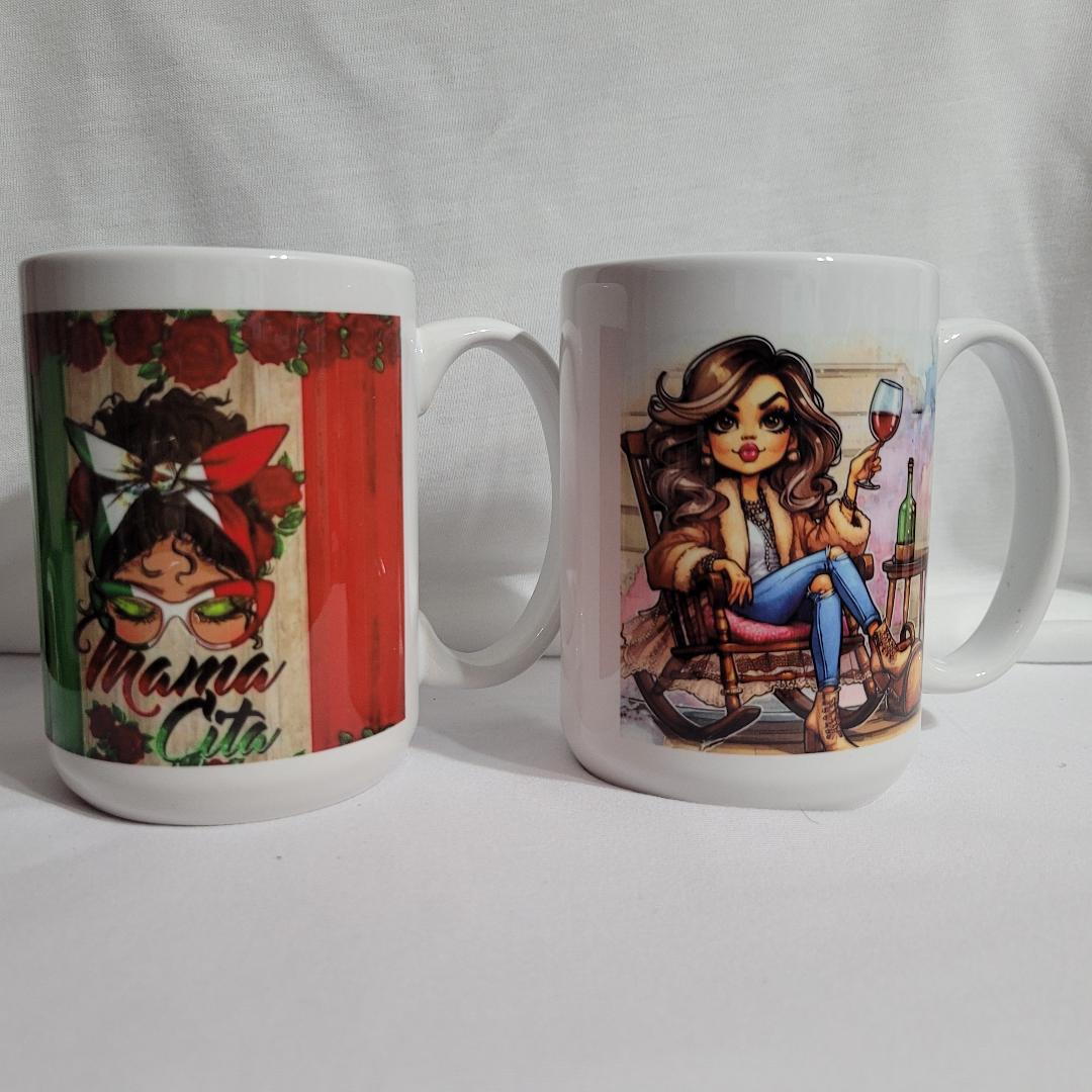 White Ceramic Mug 15oz